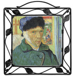 Van Gogh's Self Portrait with Bandaged Ear Square Trivet