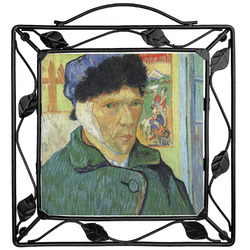 Van Gogh's Self Portrait with Bandaged Ear Square Trivet