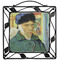 Van Gogh's Self Portrait with Bandaged Ear Square Trivet - w/tile