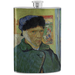 Van Gogh's Self Portrait with Bandaged Ear Stainless Steel Flask