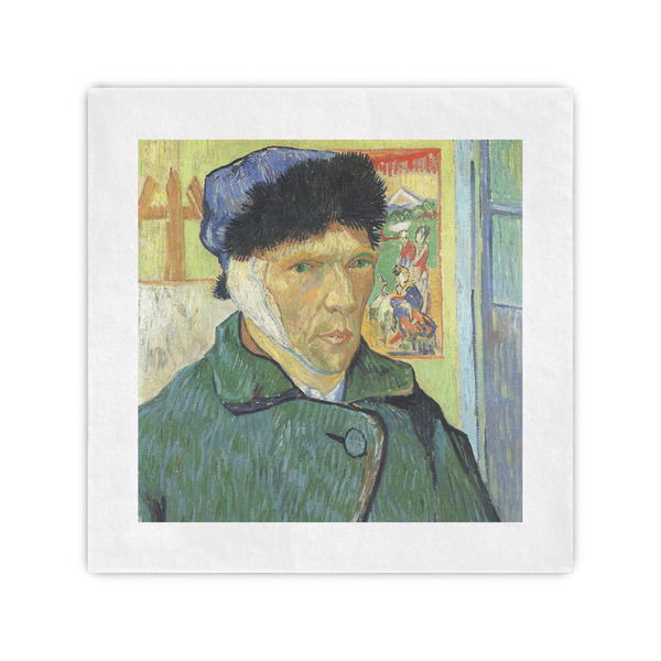 Custom Van Gogh's Self Portrait with Bandaged Ear Standard Cocktail Napkins