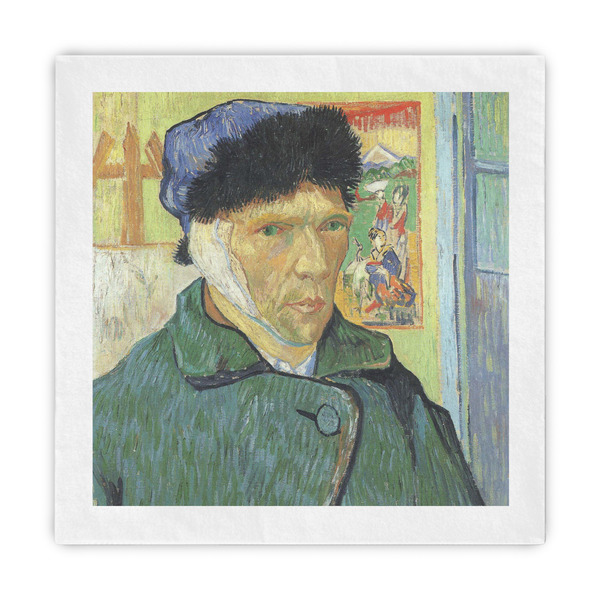 Custom Van Gogh's Self Portrait with Bandaged Ear Decorative Paper Napkins