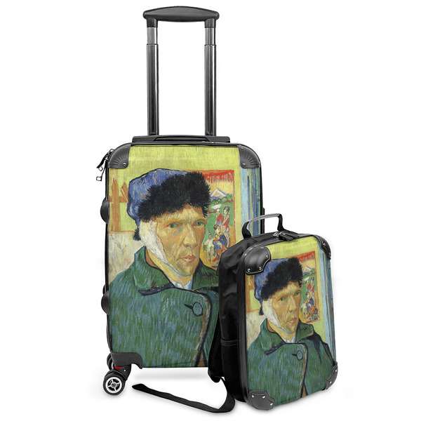 Custom Van Gogh's Self Portrait with Bandaged Ear Kids 2-Piece Luggage Set - Suitcase & Backpack