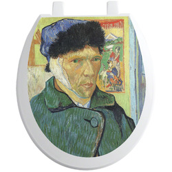 Van Gogh's Self Portrait with Bandaged Ear Toilet Seat Decal