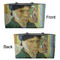 Van Gogh's Self Portrait with Bandaged Ear Tote w/Black Handles - Front & Back Views