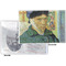 Van Gogh's Self Portrait with Bandaged Ear Vinyl Passport Holder - Flat Front and Back