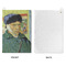 Van Gogh's Self Portrait with Bandaged Ear Waffle Weave Golf Towel - Approval