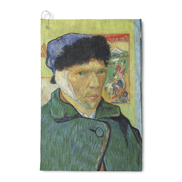 Custom Van Gogh's Self Portrait with Bandaged Ear Waffle Weave Golf Towel