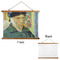 Van Gogh's Self Portrait with Bandaged Ear Wall Hanging Tapestry - Landscape - Front & Back