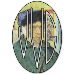 Van Gogh's Self Portrait with Bandaged Ear Monogram Decal - Large