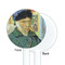 Van Gogh's Self Portrait with Bandaged Ear White Plastic 5.5" Stir Stick - Single Sided - Round - Front & Back