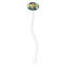 Van Gogh's Self Portrait with Bandaged Ear White Plastic 7" Stir Stick - Oval - Single Stick