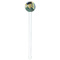 Van Gogh's Self Portrait with Bandaged Ear White Plastic 7" Stir Stick - Round - Single Stick