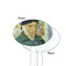 Van Gogh's Self Portrait with Bandaged Ear White Plastic 7" Stir Stick - Single Sided - Oval - Front & Back