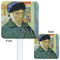 Van Gogh's Self Portrait with Bandaged Ear White Plastic Stir Stick - Double Sided - Front & Back