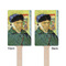 Van Gogh's Self Portrait with Bandaged Ear Wooden 6.25" Stir Stick - Rectangular - Double Sided - Front & Back