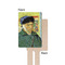 Van Gogh's Self Portrait with Bandaged Ear Wooden 6.25" Stir Stick - Rectangular - Single - Front & Back