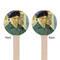 Van Gogh's Self Portrait with Bandaged Ear Wooden 7.5" Stir Stick - Round - Double Sided - Front & Back