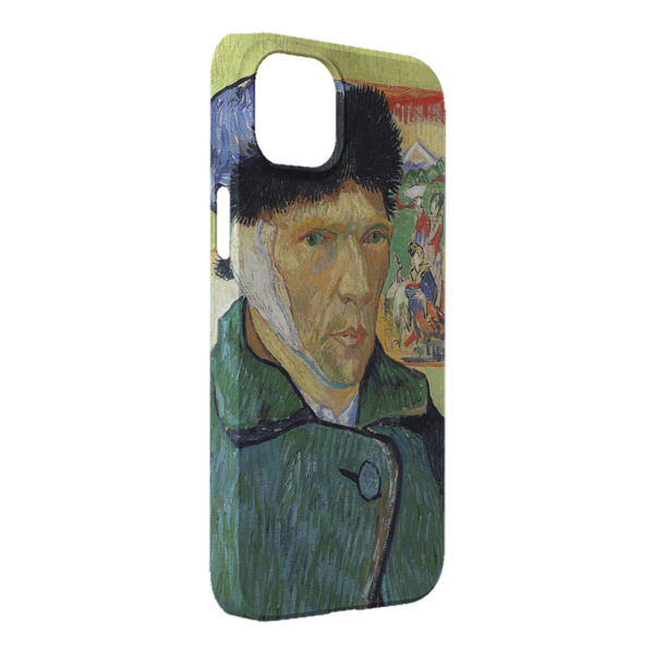 Custom Van Gogh's Self Portrait with Bandaged Ear iPhone Case - Plastic - iPhone 14 Plus