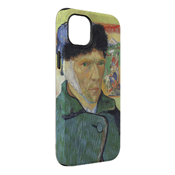 Custom Van Gogh's Self Portrait with Bandaged Ear iPhone Case - Rubber Lined - iPhone 14 Plus