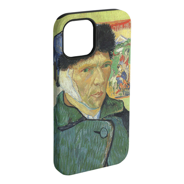 Custom Van Gogh's Self Portrait with Bandaged Ear iPhone Case - Rubber Lined - iPhone 15 Plus