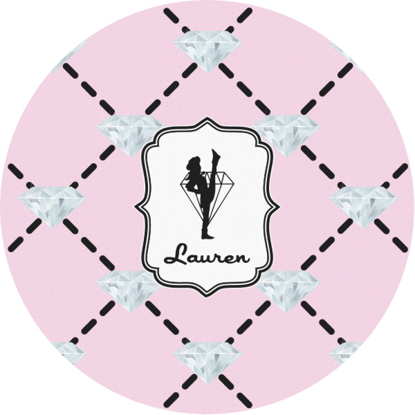 Custom Diamond Dancers Multipurpose Round Labels - 1" (Personalized)