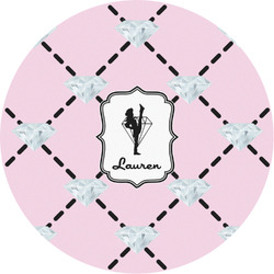 Diamond Dancers Multipurpose Round Labels - 3" (Personalized)