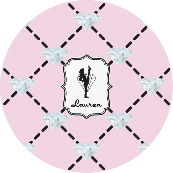 Custom Diamond Dancers Multipurpose Round Labels - Custom Sized (Personalized)