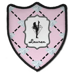 Diamond Dancers Iron On Shield Patch B w/ Name or Text