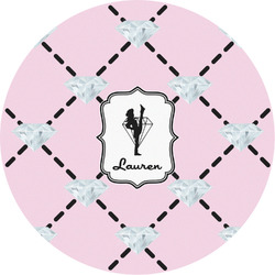 Diamond Dancers Multipurpose Round Labels - 4" (Personalized)