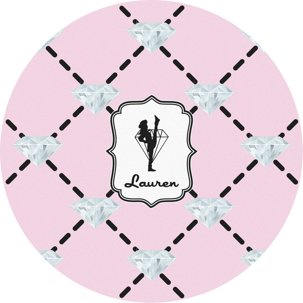 Custom Diamond Dancers Multipurpose Round Labels - 5" (Personalized)