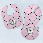 Diamond Dancers Baby Bib & Burp Set w/ Name or Text