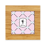 Diamond Dancers Bamboo Trivet with Ceramic Tile Insert (Personalized)