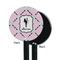 Diamond Dancers Black Plastic 5.5" Stir Stick - Single Sided - Round - Front & Back