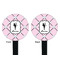 Diamond Dancers Black Plastic 7" Stir Stick - Double Sided - Round - Front & Back