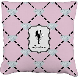 Diamond Dancers Faux-Linen Throw Pillow 26" (Personalized)
