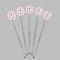 Diamond Dancers Clear Plastic 7" Stir Stick - Round - Fan View