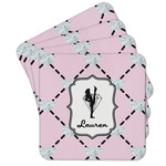 Diamond Dancers Cork Coaster - Set of 4 w/ Name or Text