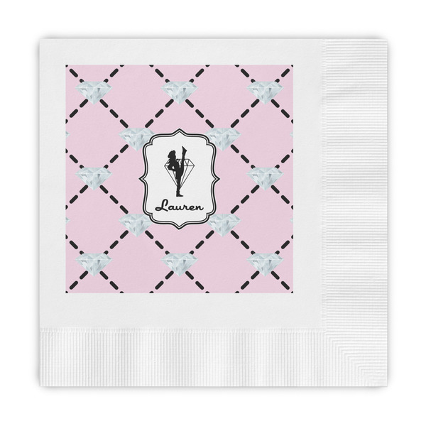 Custom Diamond Dancers Embossed Decorative Napkins (Personalized)