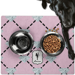 Diamond Dancers Dog Food Mat - Large w/ Name or Text