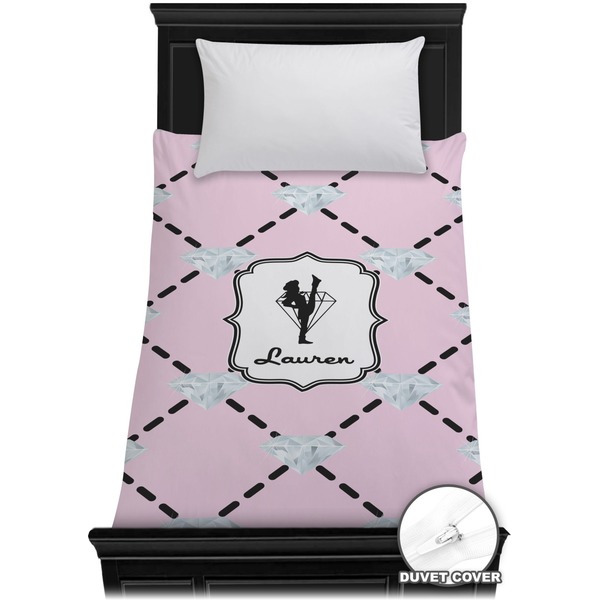 Custom Diamond Dancers Duvet Cover - Twin (Personalized)