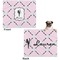 Diamond Dancers Microfleece Dog Blanket - Large- Front & Back