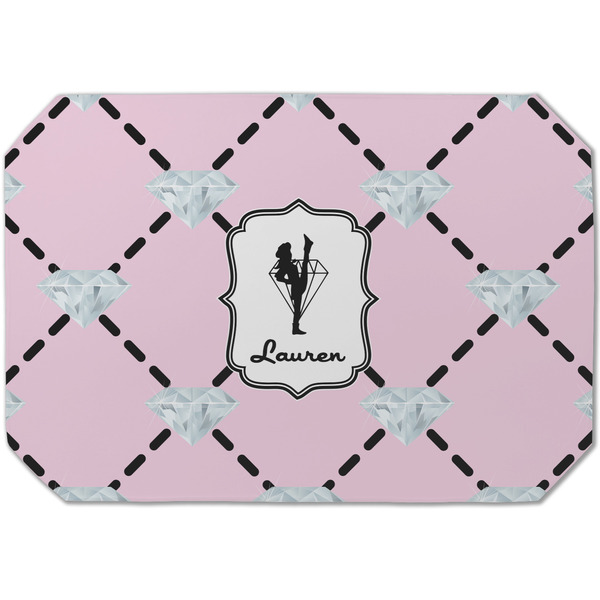 Custom Diamond Dancers Dining Table Mat - Octagon (Single-Sided) w/ Name or Text