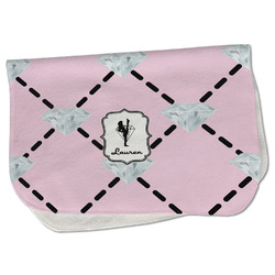 Diamond Dancers Burp Cloth - Fleece w/ Name or Text