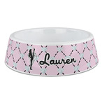 Diamond Dancers Plastic Dog Bowl - Large (Personalized)