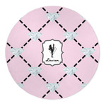 Diamond Dancers 5' Round Indoor Area Rug (Personalized)