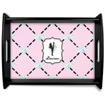 Diamond Dancers Black Wooden Tray - Large (Personalized)