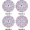 Diamond Dancers Set of Appetizer / Dessert Plates (Approval)