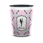 Diamond Dancers Ceramic Shot Glass - 1.5 oz - Two Tone - Single (Personalized)