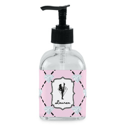 Diamond Dancers Glass Soap & Lotion Bottle - Single Bottle (Personalized)